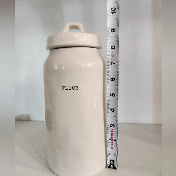 Rae dunn flour typewriter canister ceramic with lid - Picture 7 of 7